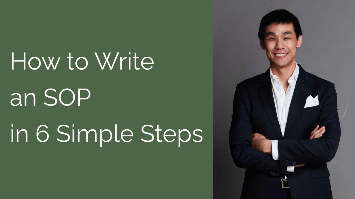 How to Write an SOP in 6 Simple Steps [VIDEO]