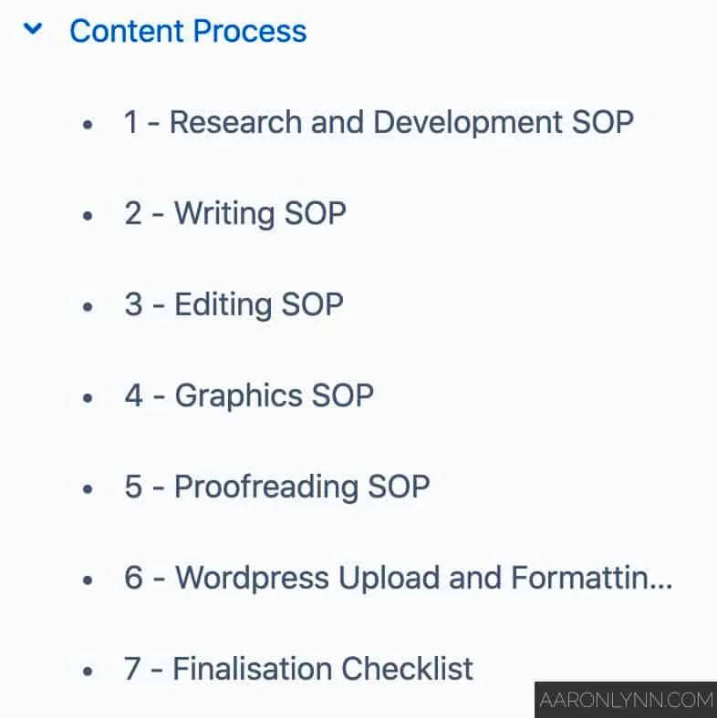 Writing SOPs